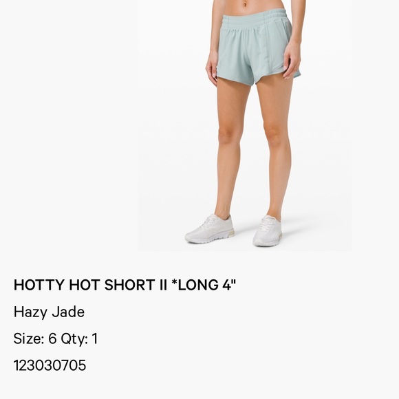 Lululemon HOTTY HOT SHORT II *LONG 4" - Picture 9 of 9